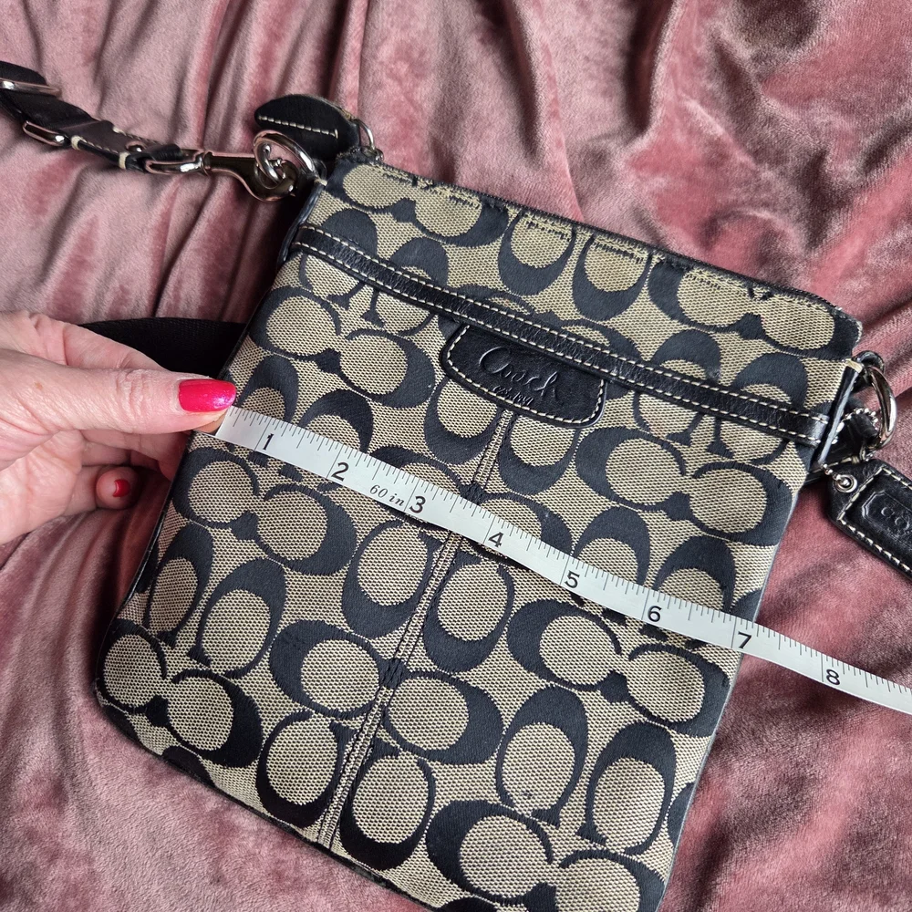 Authentic Coach Monogram Crossbody bag.